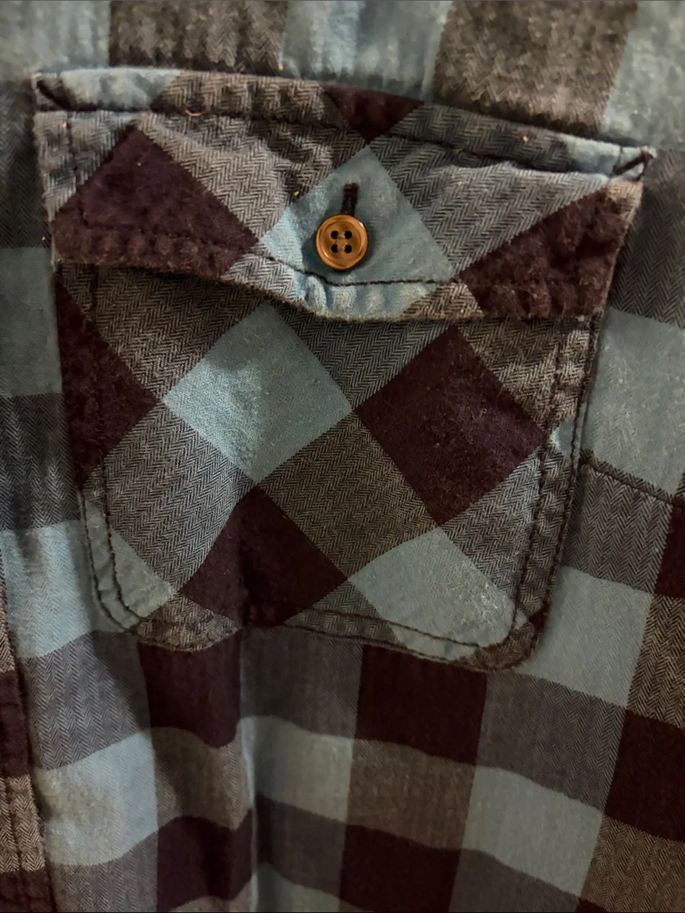 J. Crew Women’s Blue Buffalo Plaid Button-Down Shirt